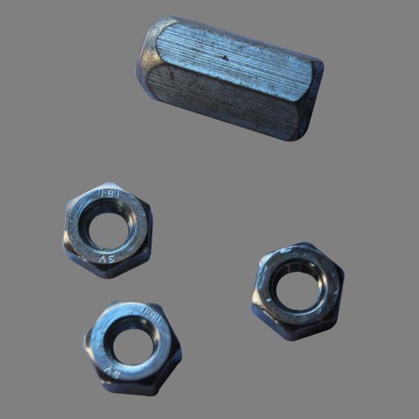 Nuts For Brake Rod - 3 x STD M10 Nuts, 1 x Ball / Dome Nut
