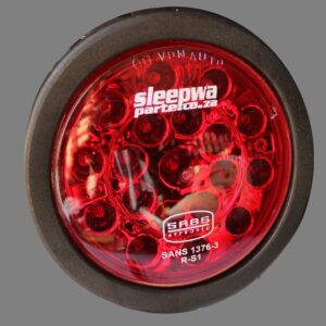 Red Light LED - Round 12/24 Volt