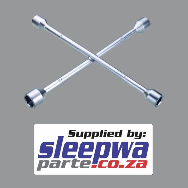 4 Way Wheel Spanner, 17mm, 19mm, 21mm, 23mm