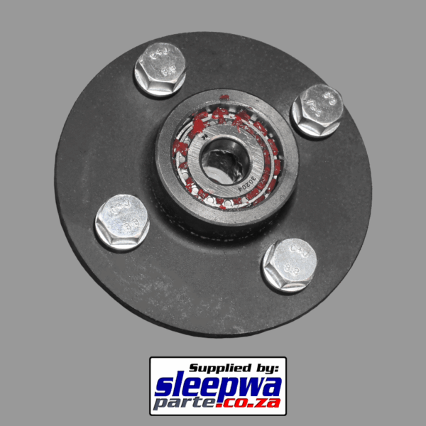U/Braked Hub - 900kg, 40mm Round Beam Axle - Complete