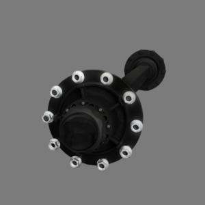 UA90S.1800.10 90mm SQ Axle U/Braked 1800mm, 10Ton