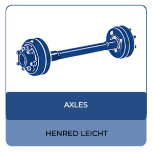HENRED Leicht - 3000kg, 55mm SQ U/Braked Axle Full Beam, 1365mm