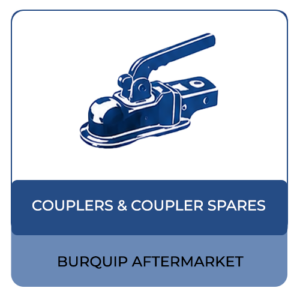 50mm Ball U/Braked Pressed Clipcon Coupler, 750kg